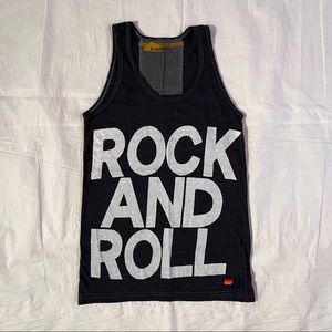 🎶 Aviator Nation Rock And Roll Tank - Adult XS - Unisex - Charcoal